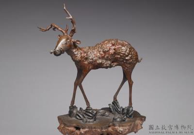 图片[2]-Carved wood root carving of an auspicious deer and spirit fungus, 18th century, Qing dynasty-China Archive